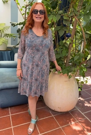 שמלת פרחונית חגיגית – דגם אהבה
